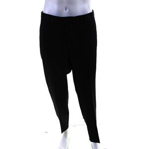 Boyds Philadelphia Mens Button Closure Flat Front Straight Leg Pant Black Size 5